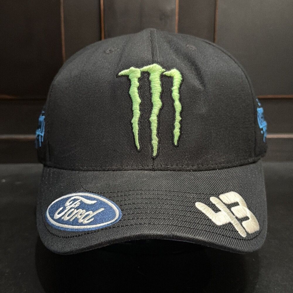 RARE! Monster Energy Hoonigan HRD Ken Block 43 Ford Racing 210 Fitted Cap Hat